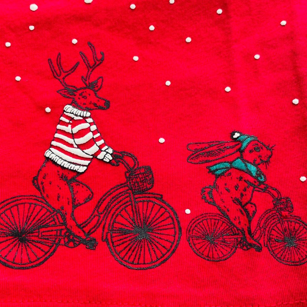 NWT First Impressions Baby Boys Cycling Pals Shirt Cherry Red Holiday Christmas - Picture 6 of 7